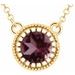 Milgrain Bezel-Set Birthstone Necklace