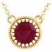 Milgrain Bezel-Set Birthstone Necklace