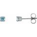 Round 4-Prong Youth Birthstone Stud Earrings