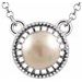 Milgrain Bezel-Set Birthstone Necklace