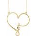 Infinity-Inspired "Love" Heart Necklace or Center