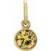 Posh Mommy® Imitation Birthstone Charm/Pendant