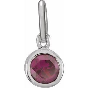 Posh Mommy® Imitation Birthstone Charm/Pendant