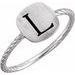 Be Posh® Engravable Rope Signet Ring