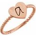 Be Posh® Engravable Beaded Signet Ring