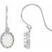 Cabochon Crown Earrings