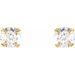 Round 4-Prong Youth Stud Earrings