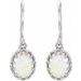 Cabochon Crown Earrings