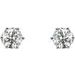 Round 6-Prong Stud Earrings