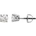 Round 4-Prong Stud Earrings