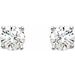 Round 4-Prong Stud Earrings