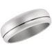 Grooved Half Round Band with Bead Blast Finish