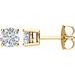 Round 4-Prong Lightweight Stud Earrings