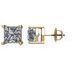 Square 4-Prong Stud Earrings