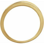 Solitaire Bypass Engagement Ring or Band