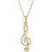 Petite Treble Clef Necklace or Pendant