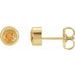 Round Bezel-Set Birthstone Stud Earrings