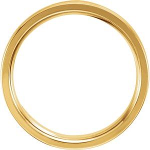 Grooved Comfort-Fit Half Round Band