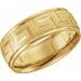 Greek Key Comfort-Fit Half Round Band