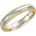 Half Round Comfort-Fit Band with Double Milgrain