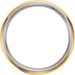 Milgrain Edge Grooved Comfort-Fit Half Round Band