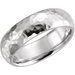 Comfort-Fit Half Round Band with Hammer Finish