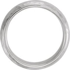 Comfort-Fit Half Round Band with Hammer Finish