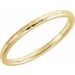 Comfort-Fit Half Round Band with Hammer Finish