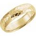 Comfort-Fit Half Round Band with Hammer Finish