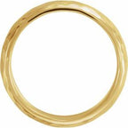 Comfort-Fit Half Round Band with Hammer Finish