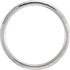 Comfort-Fit Half Round Band with Hammer Finish