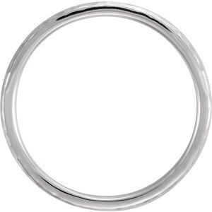 Comfort-Fit Half Round Band with Hammer Finish