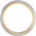 Solitaire Stepped-Edge Comfort-Fit Flat Band with Brush Finish