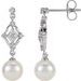 Vintage-Inspired Pearl Earrings