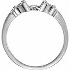 Baguette Accented Engagement Ring or Band