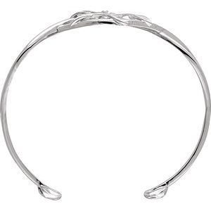 Accented Floral Cuff Bracelet