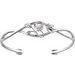 Accented Floral Cuff Bracelet