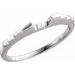 V-Prong Baguette Accented Engagement Ring or Band