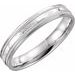 Milgrain Comfort-Fit Flat Band with Hammer Finish