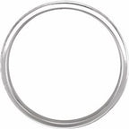Milgrain Comfort-Fit Flat Band with Hammer Finish