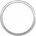 Milgrain Comfort-Fit Flat Band with Hammer Finish