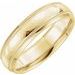 Milgrain Edge Comfort-Fit Half Round Band with Hammer Finish
