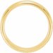 Milgrain Edge Comfort-Fit Half Round Band with Hammer Finish