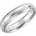Milgrain Comfort-Fit Half Round Band