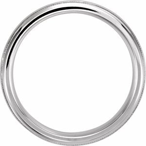 Milgrain Comfort-Fit Half Round Band