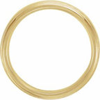 Milgrain Comfort-Fit Half Round Band
