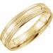 Milgrain Comfort-Fit Flat Band with Hammer Finish