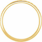 Milgrain Comfort-Fit Flat Band with Hammer Finish