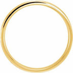 Milgrain Comfort-Fit Flat Band with Hammer Finish