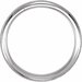 Milgrain Edge Comfort-Fit Half Round Band with Hammer Finish